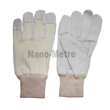 NMSAFETY 2016 new design pigskin leather work gloves leather for Asia market